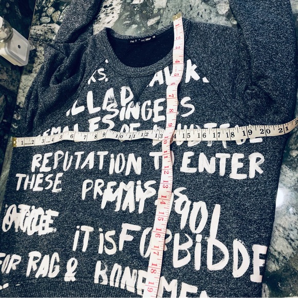 Rag & Bone Jean Graffiti Scoop Neck Sweater Size M - Picture 8 of 8